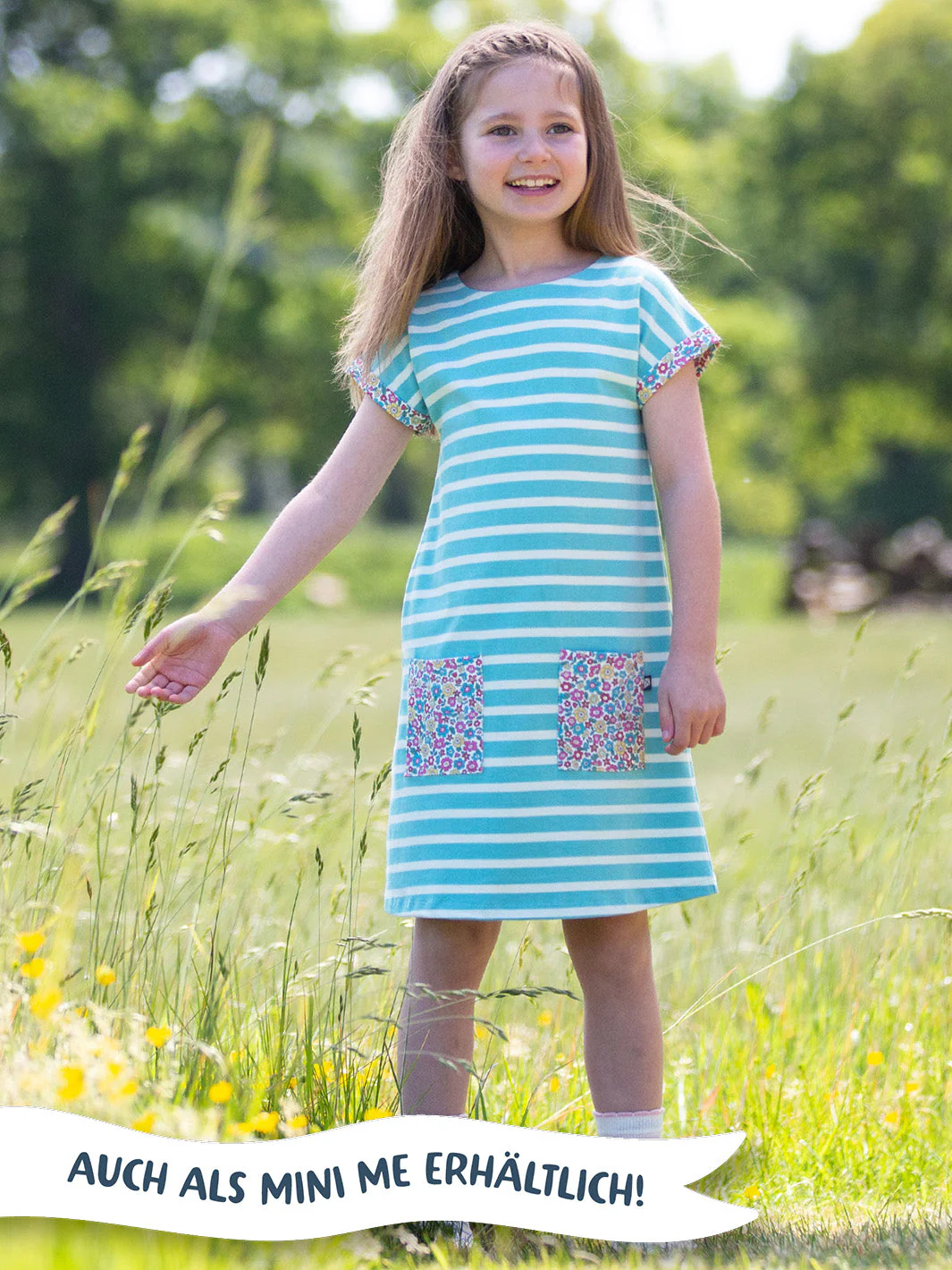 Alum Jersey Kleid Lagune Streifen - Image 6