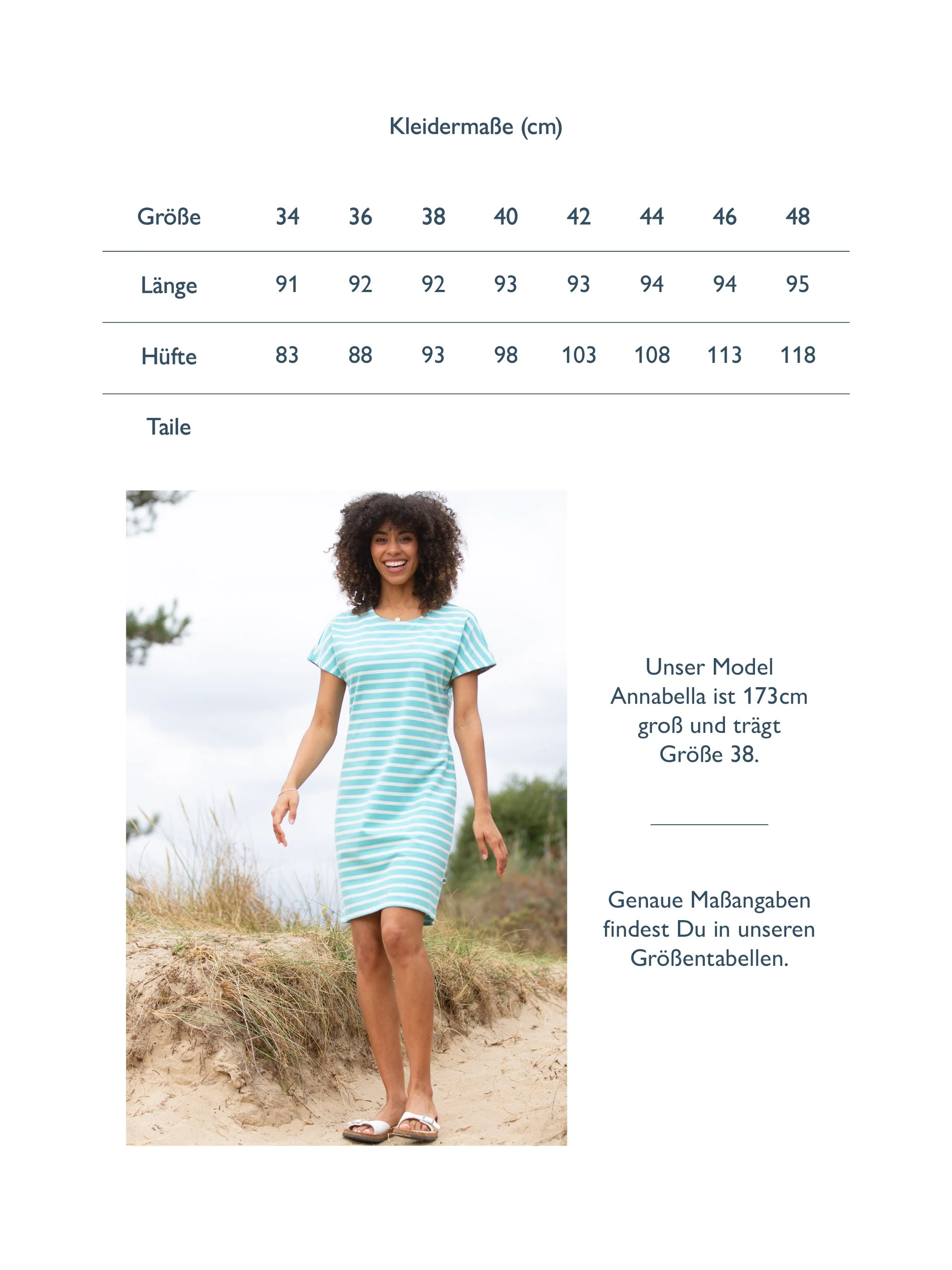 Alum Jersey Kleid Lagune Streifen - Image 7