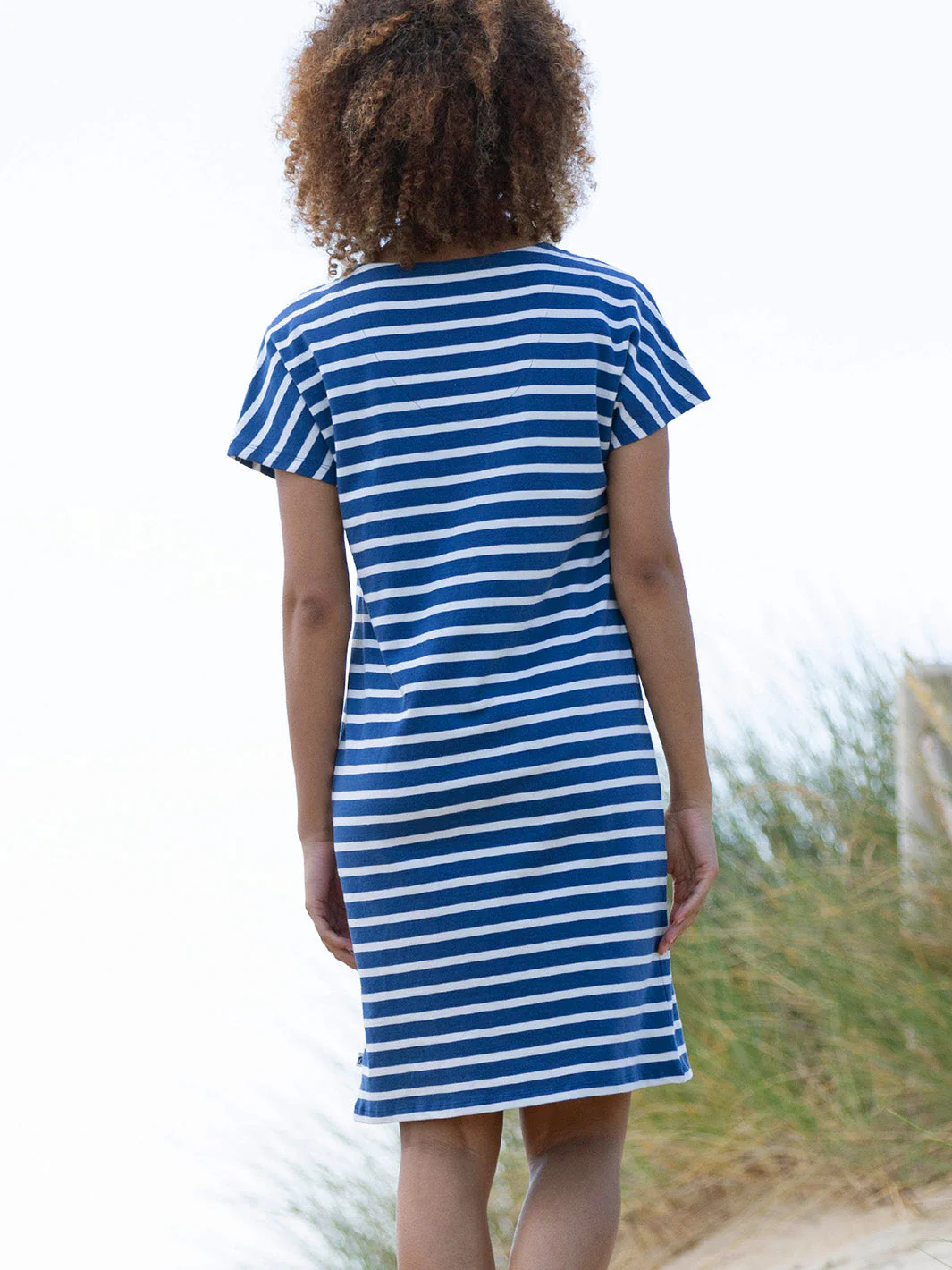Alum Jersey Kleid Navy Streifen - Image 4