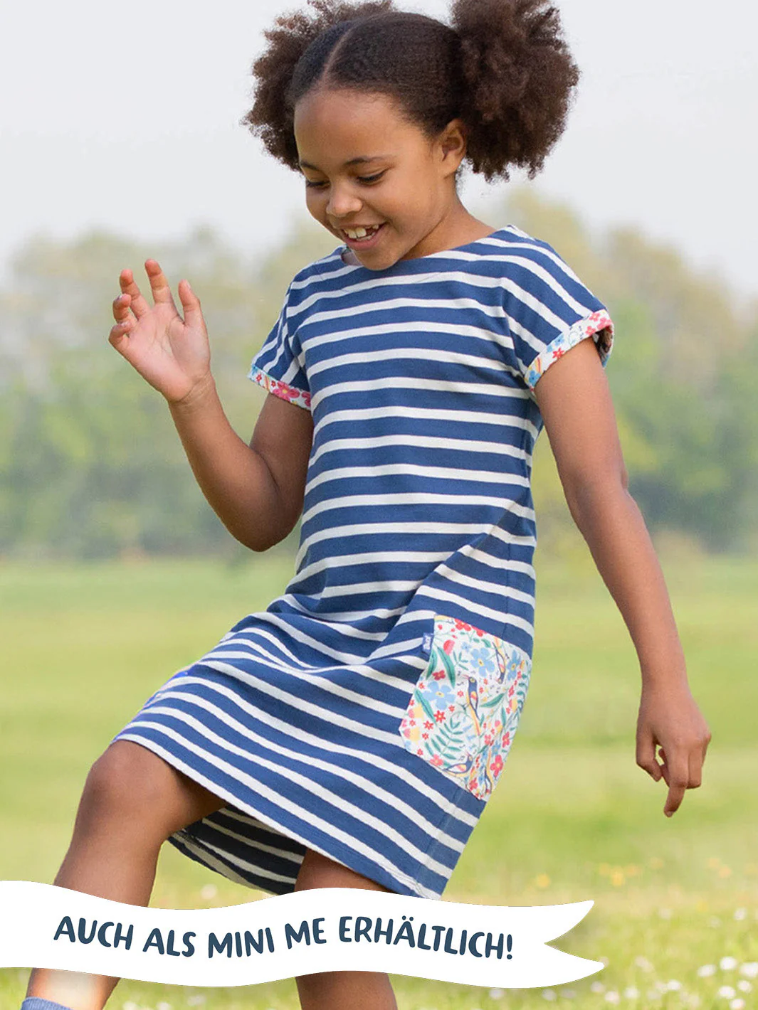 Alum Jersey Kleid Navy Streifen - Image 8