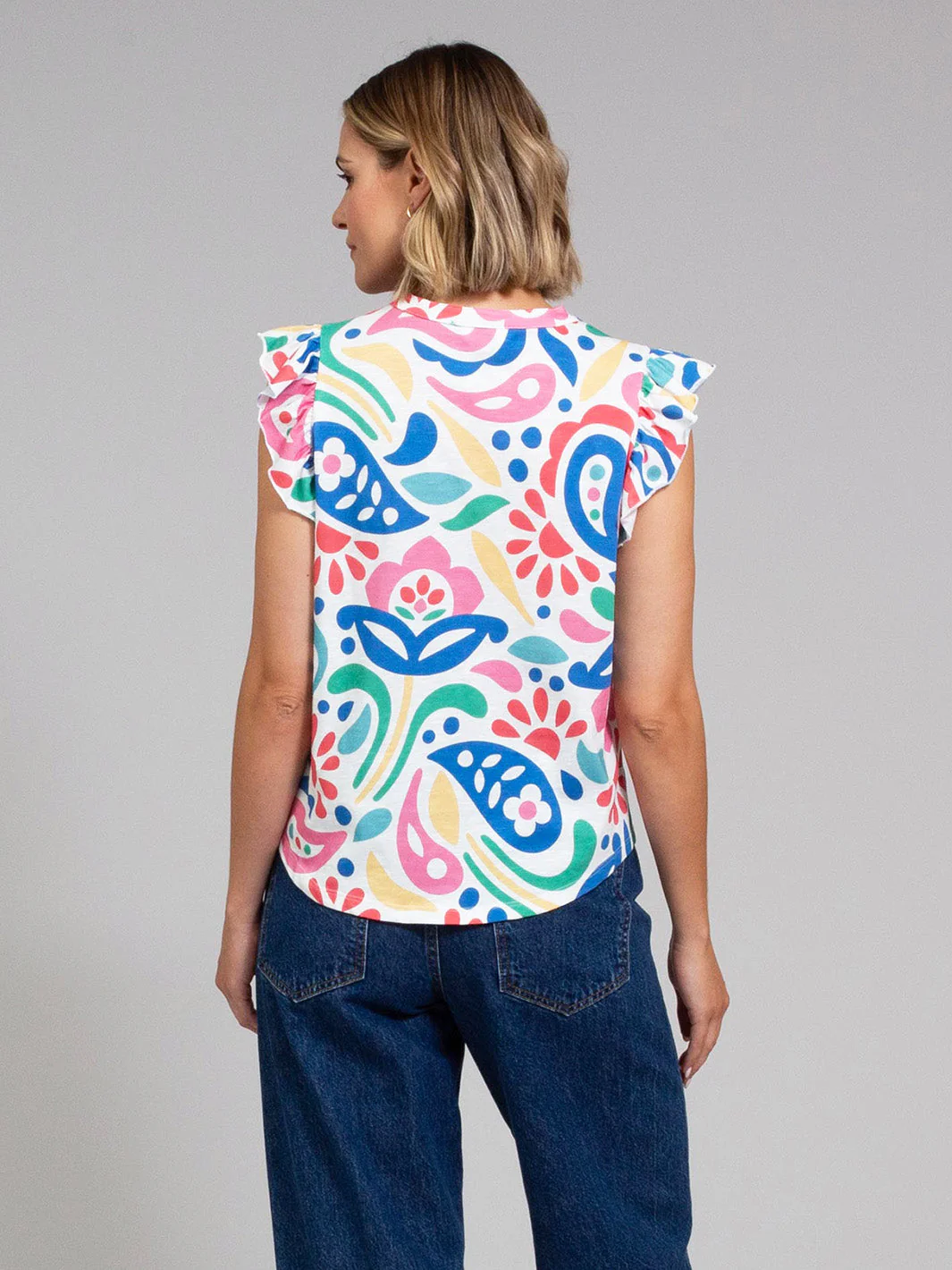 Bramblecombe Slub-Jersey Shirt Paisley Power - Image 5