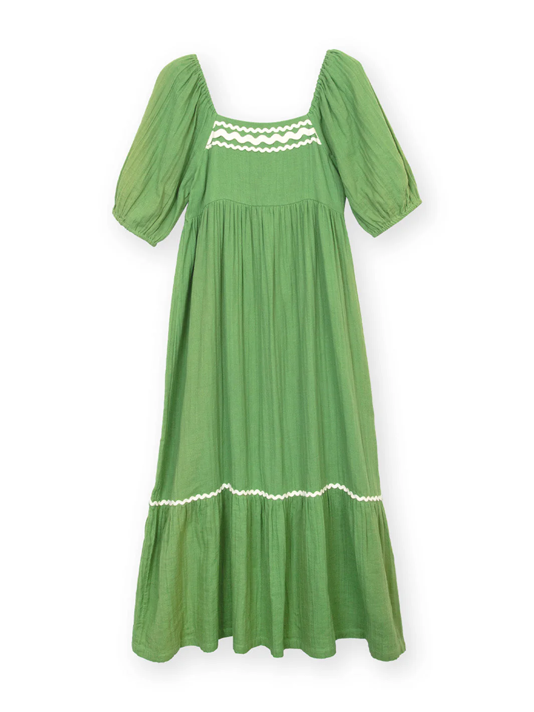 Cattistock Musselin Mit Wellenband Kleid Efeu - Image 2