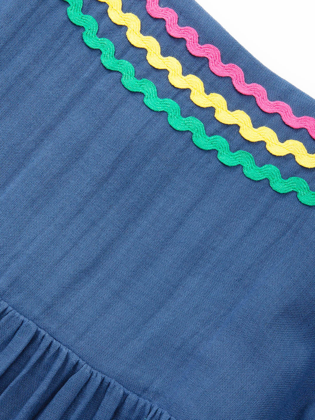 Cattistock Musselin Mit Wellenband Kleid Navy - Image 6