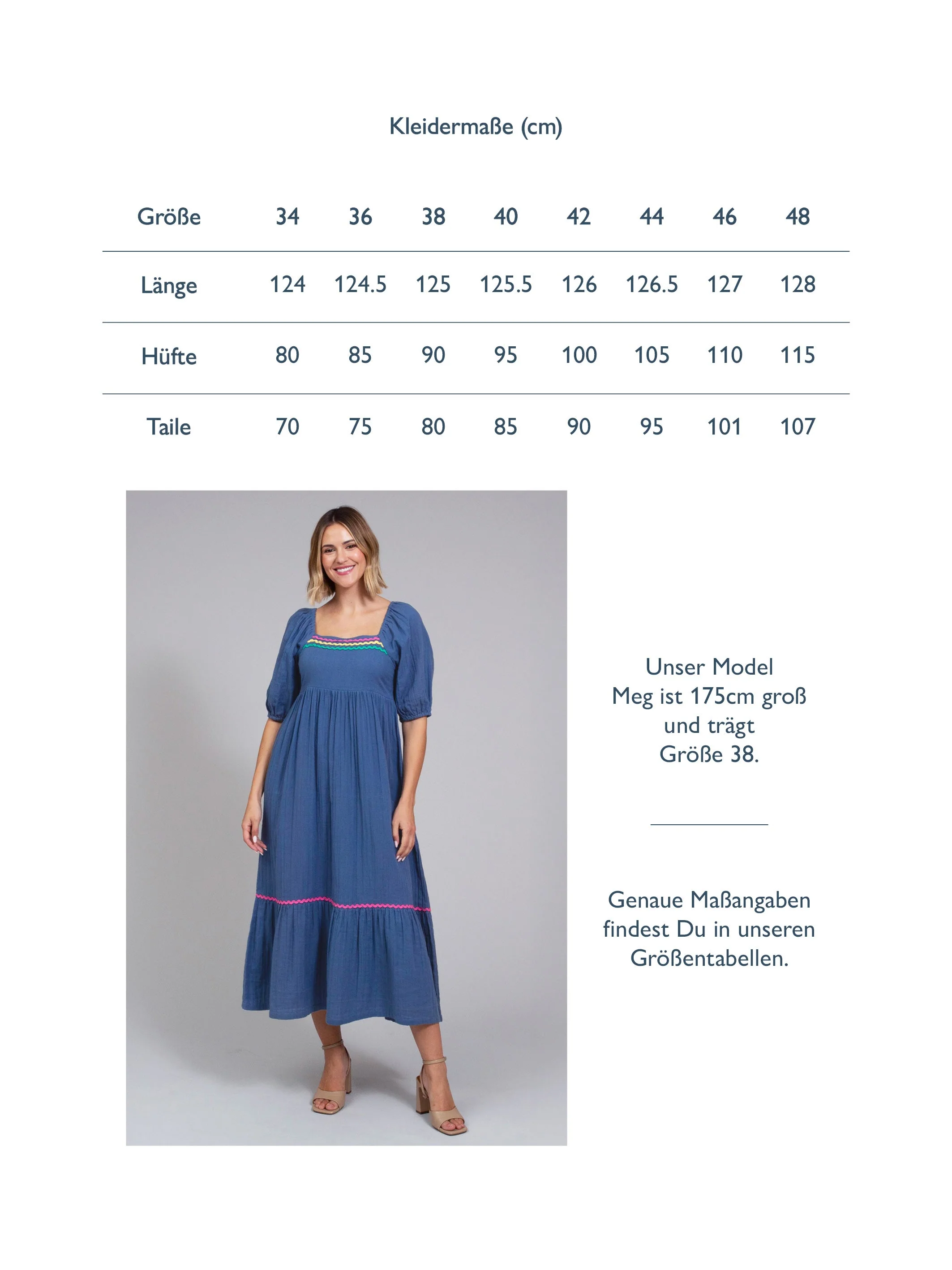 Cattistock Musselin Mit Wellenband Kleid Navy - Image 9