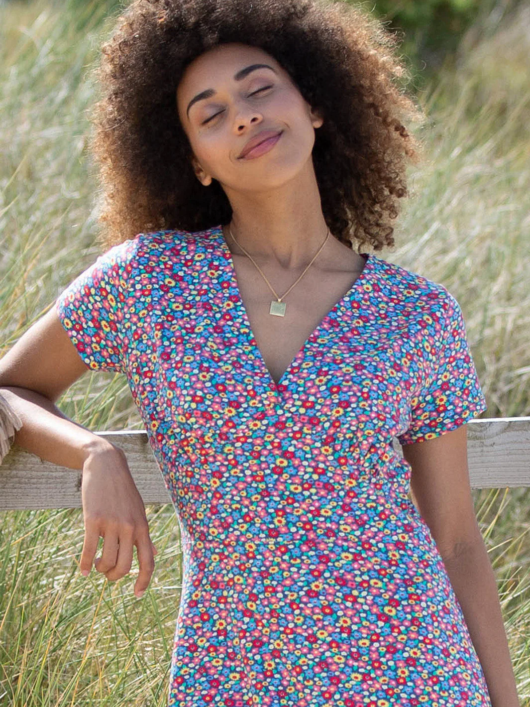 Cheselbourne Jersey Kleid Meadow Ditsy Bright - Image 3