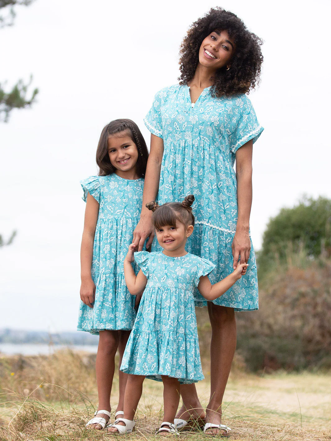 Chilfrome Musselin Kleid Ocean Bloom - Image 4