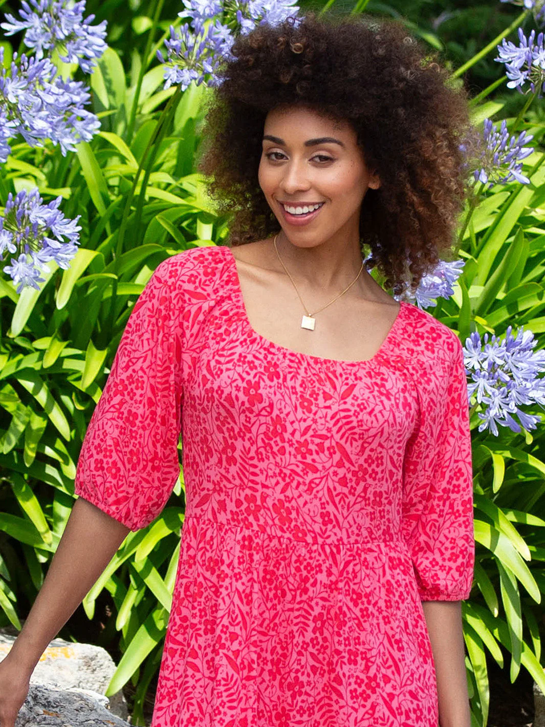 Dancing Ledge Jersey Kleid Songbird - Image 3