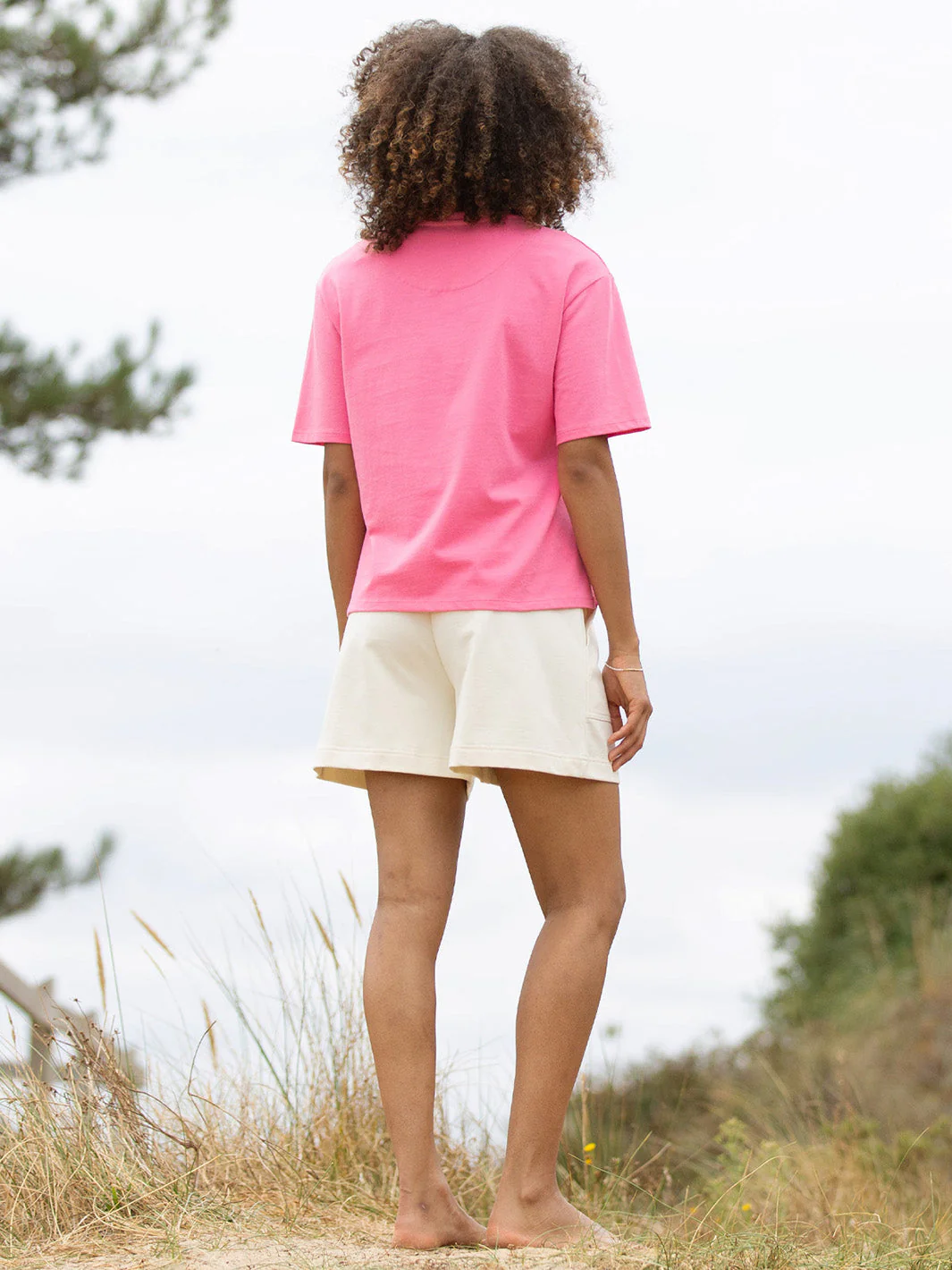 Hazelbury Jersey Shorts Cremefarben - Image 4