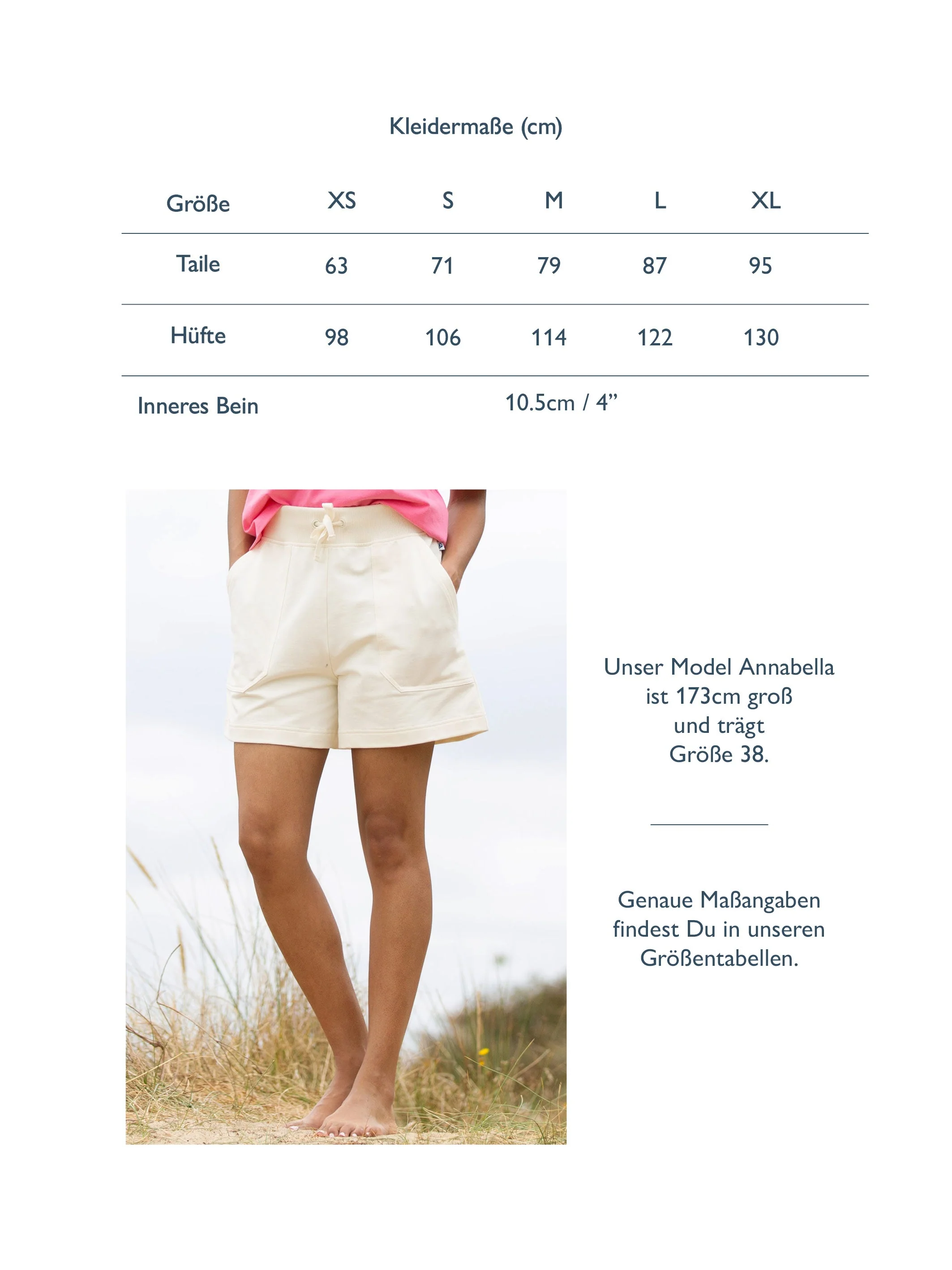 Hazelbury Jersey Shorts Cremefarben - Image 6