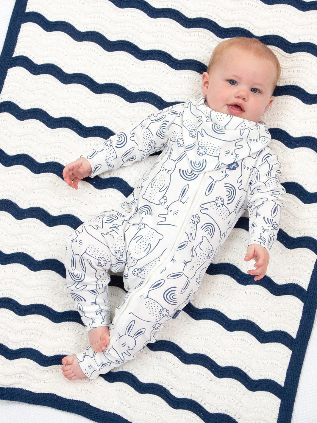 Heirloom Strickdecke Navy - Image 3