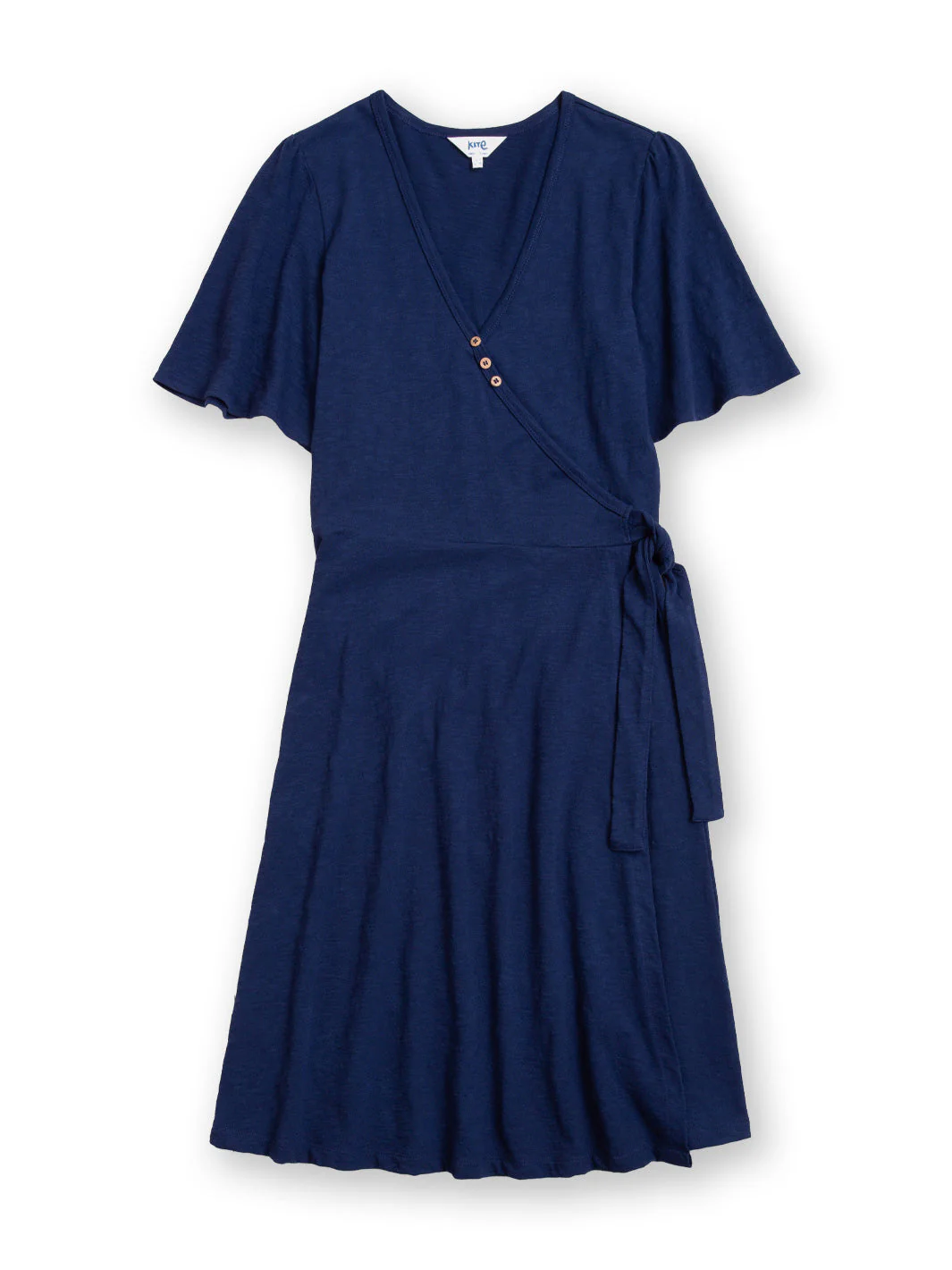 Highcliffe Ausbrenner Jersey Wickelkleid Midnight - Image 2