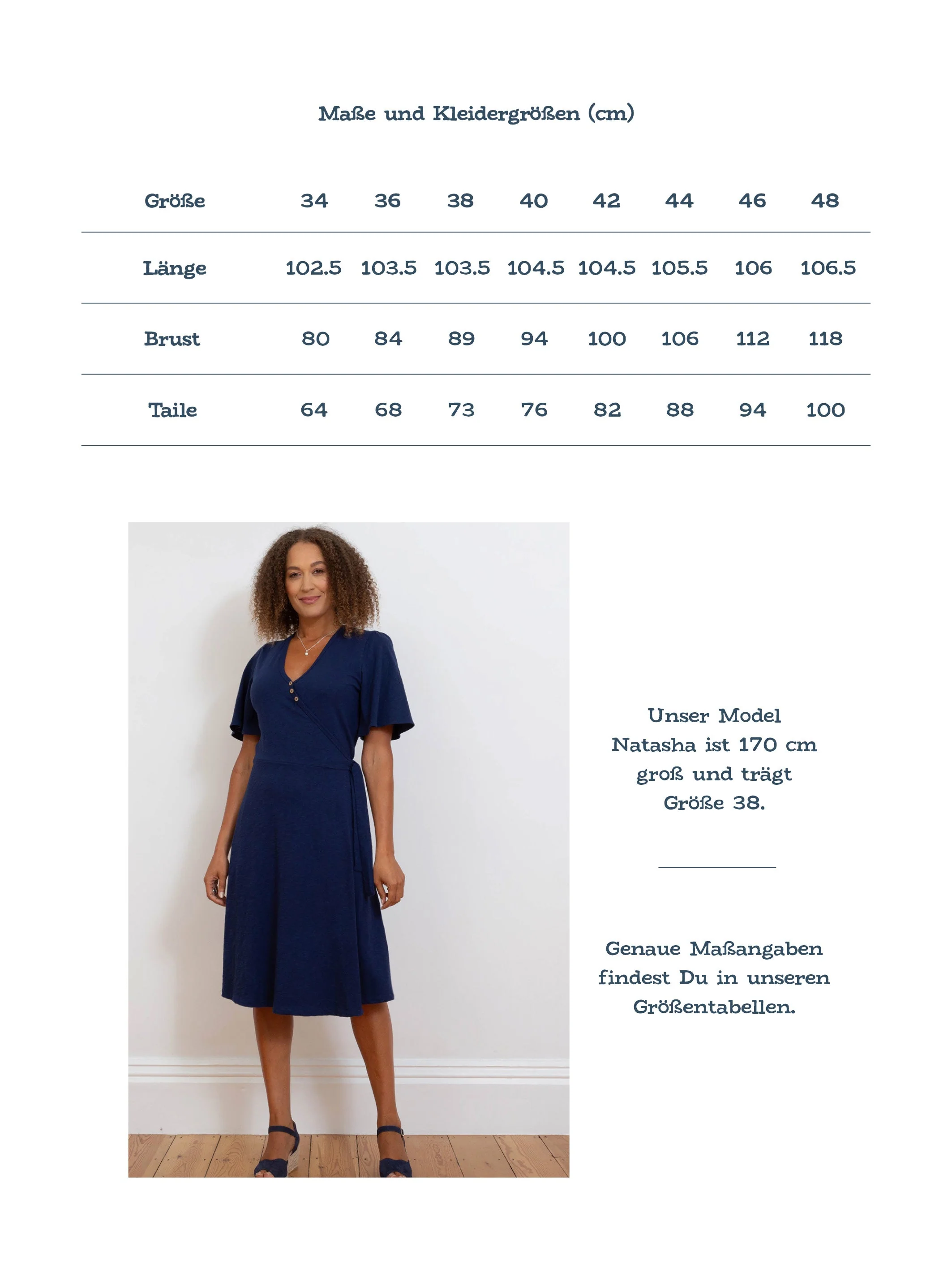 Highcliffe Ausbrenner Jersey Wickelkleid Midnight - Image 6
