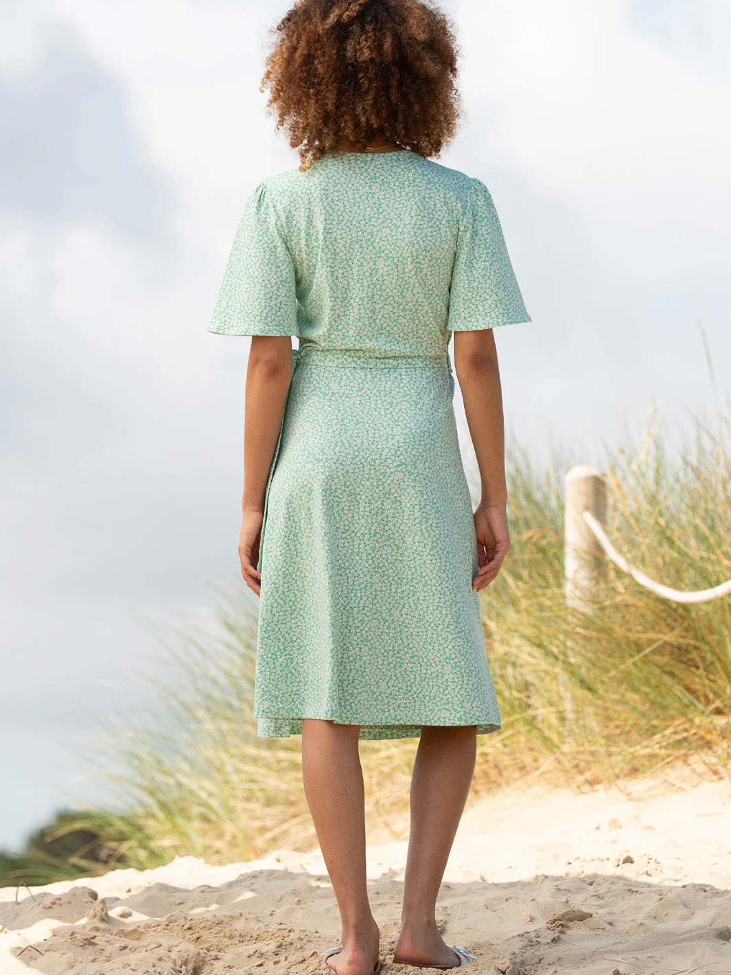 Highcliffe Jersey Wickelkleid Dinky Ditsy - Image 4