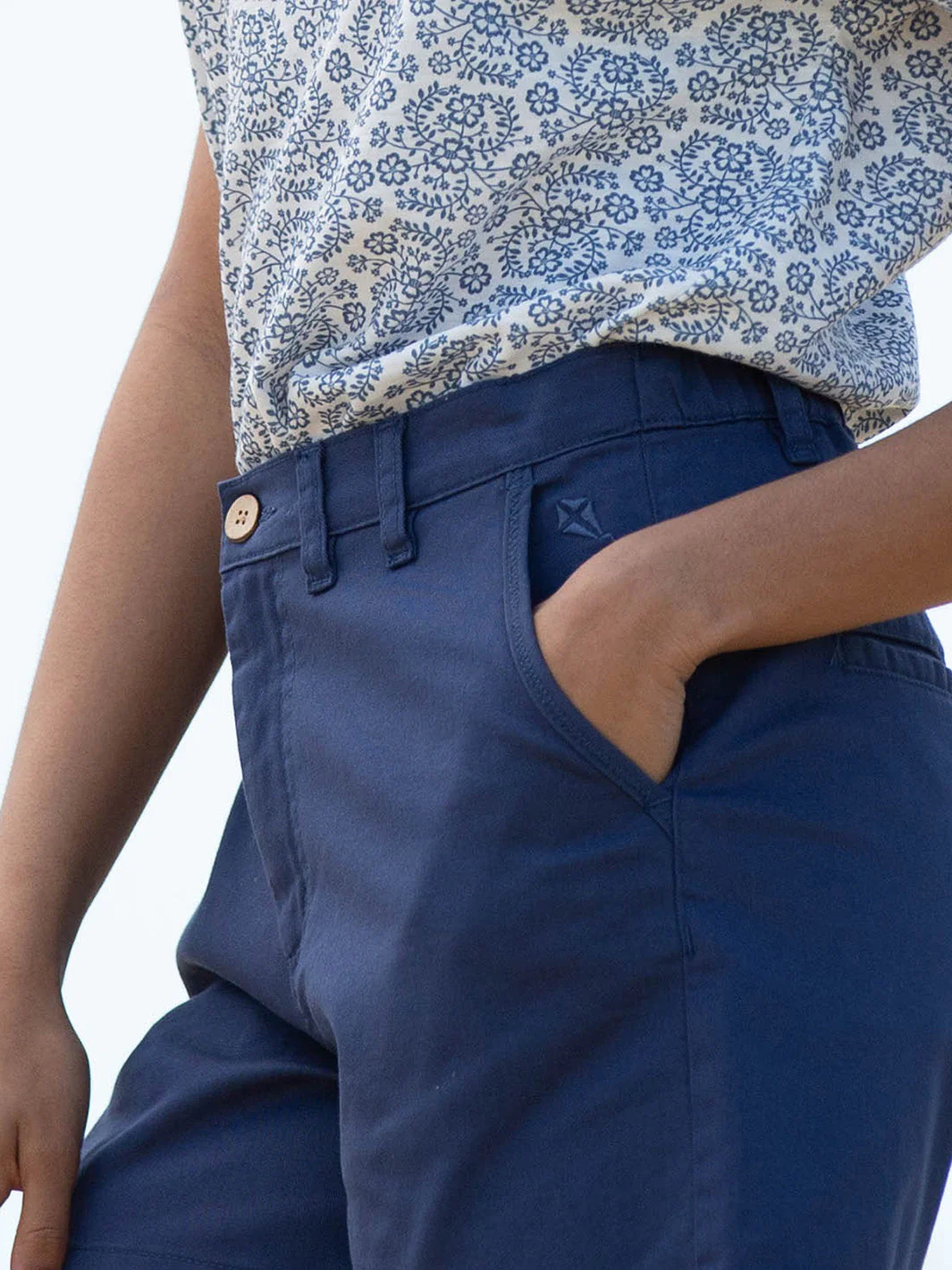 Kimmeridge Twill Chino Shorts Midnight - Image 4