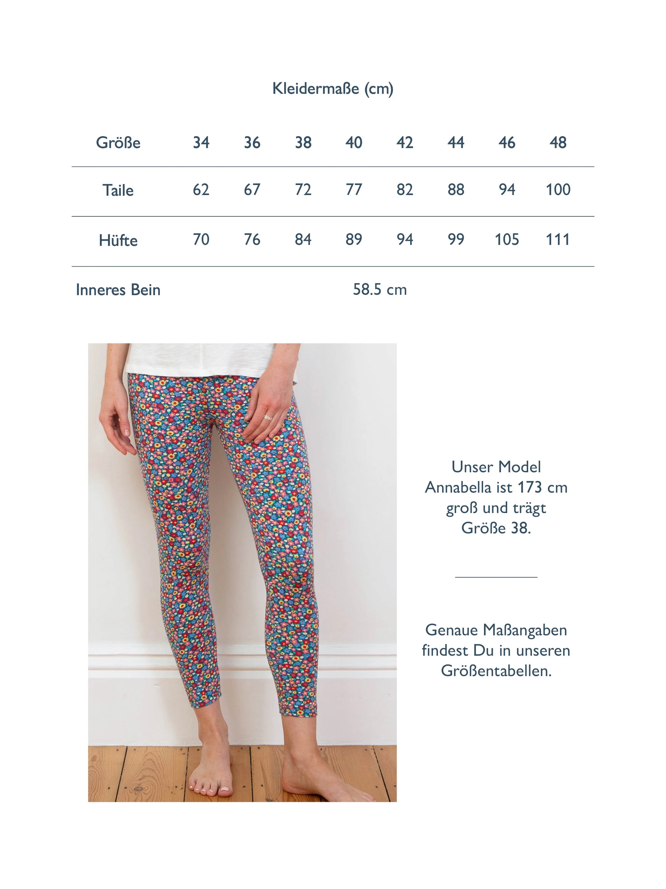Lytchett 7/8 Leggings Meadow Ditsy Bright - Image 6