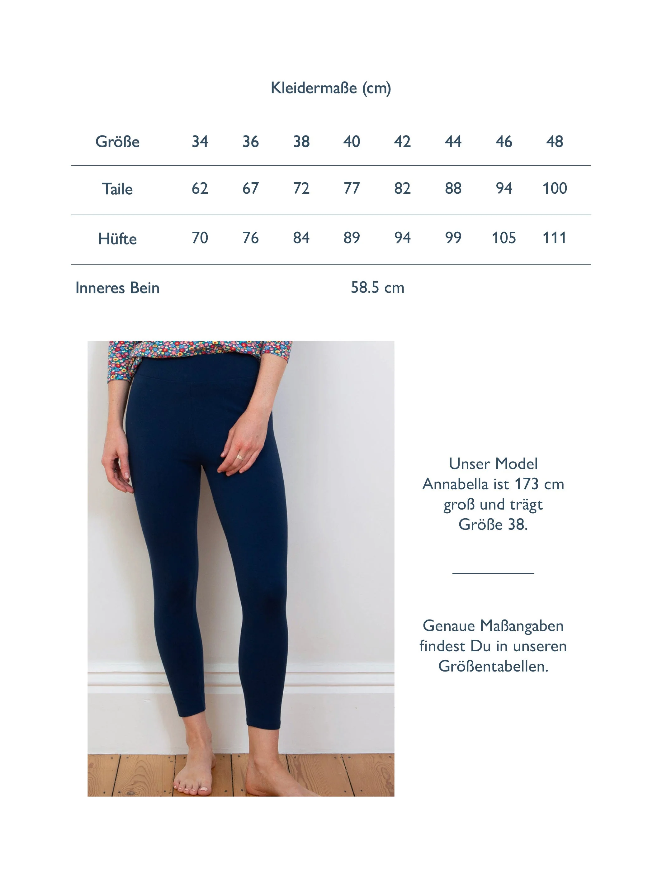 Lytchett 7/8 Leggings Midnight - Image 6