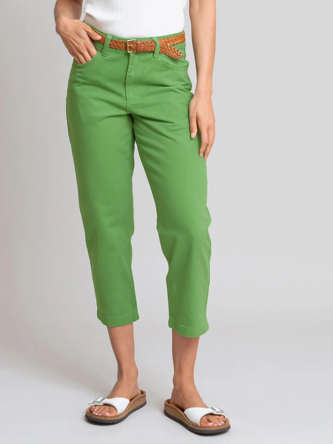 Newton 3/4 Straight Leg Jeans Efeu - Image 3