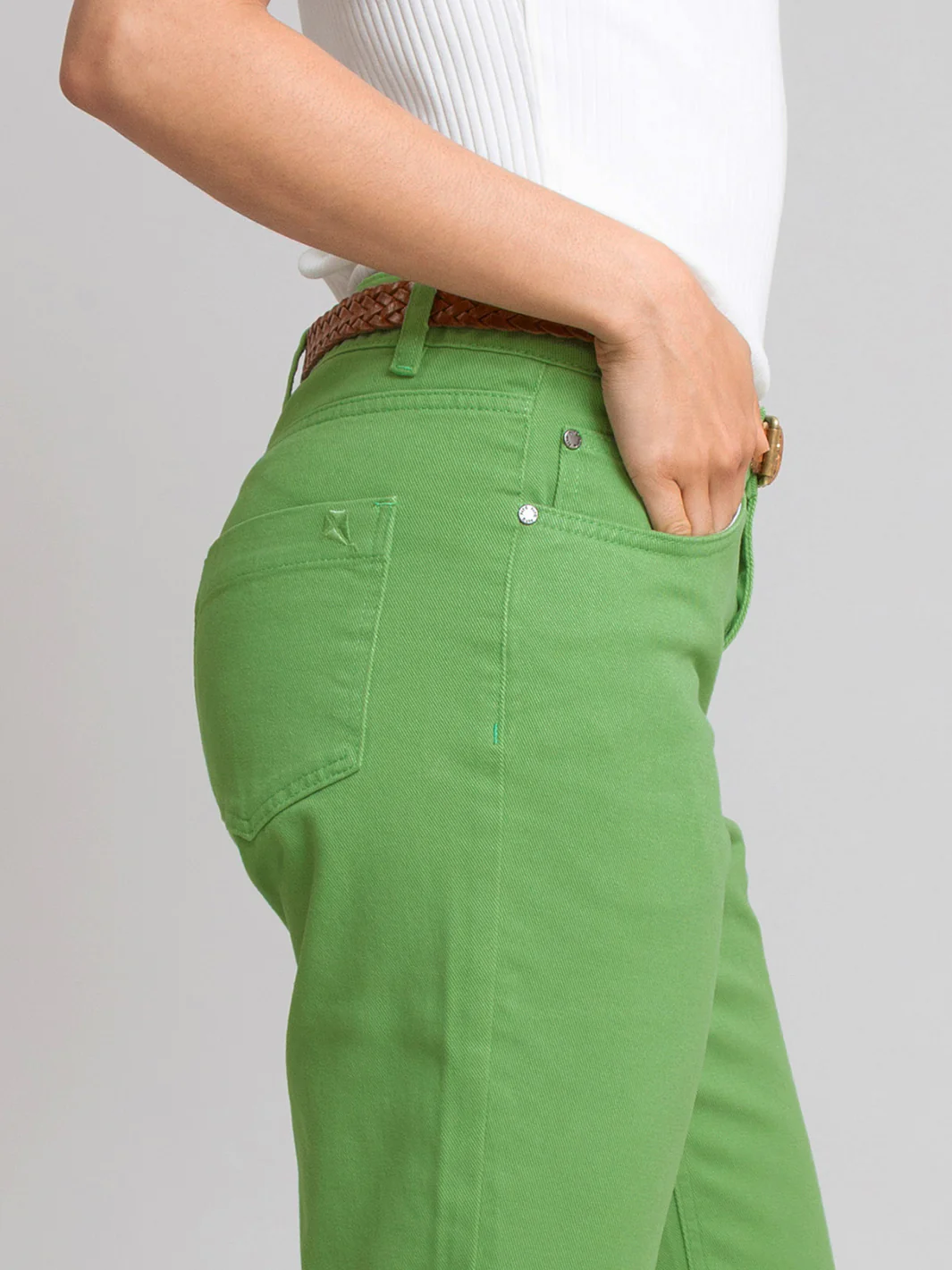 Newton 3/4 Straight Leg Jeans Efeu - Image 4