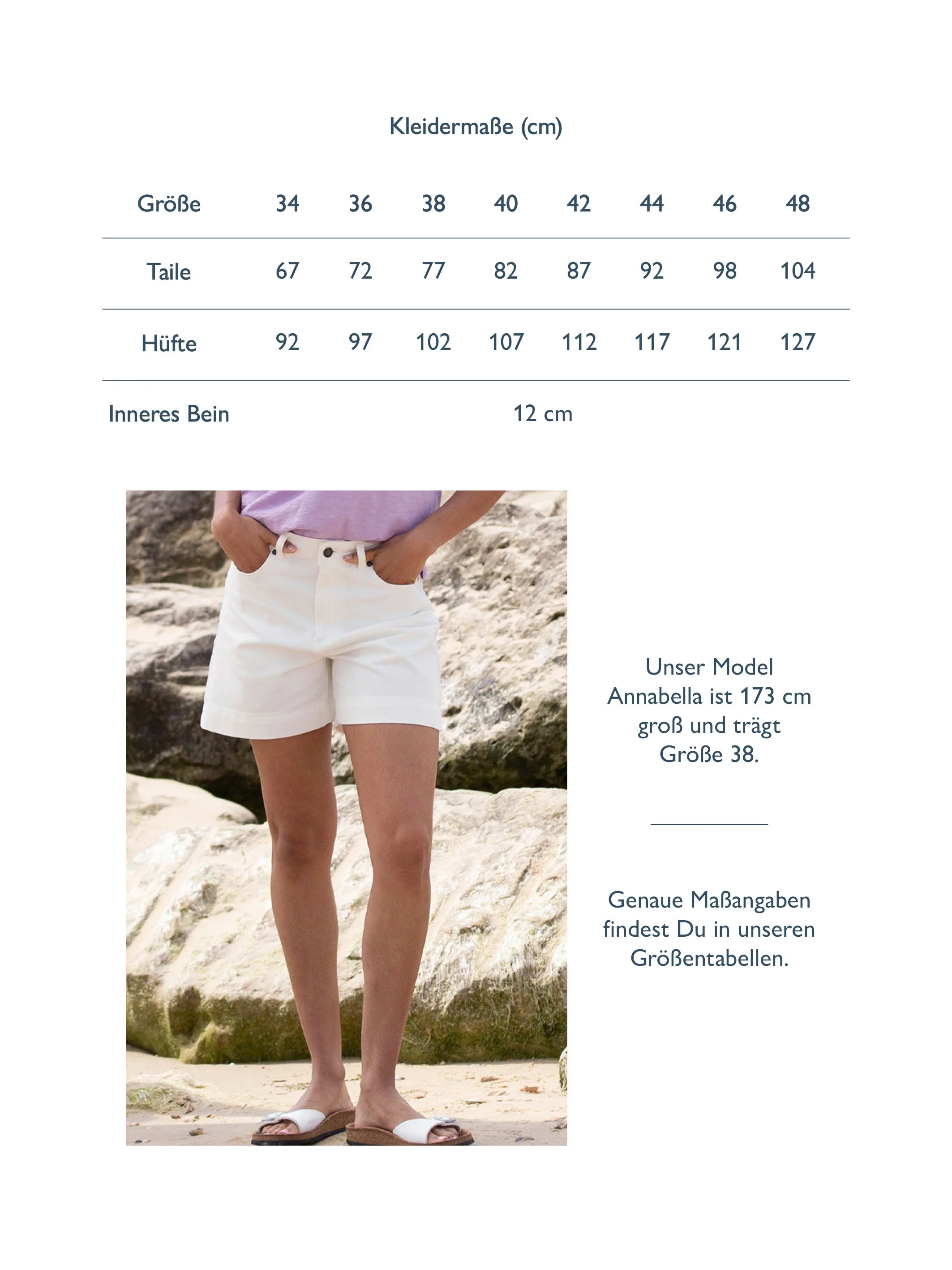 Newton Twill Shorts Elfenbein - Image 7