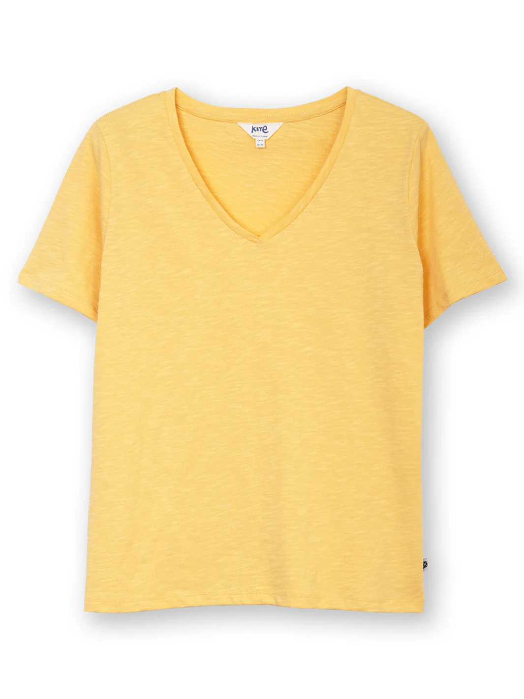 Sandford Ausbrenner Jersey Shirt V-Kragen Sand - Image 2