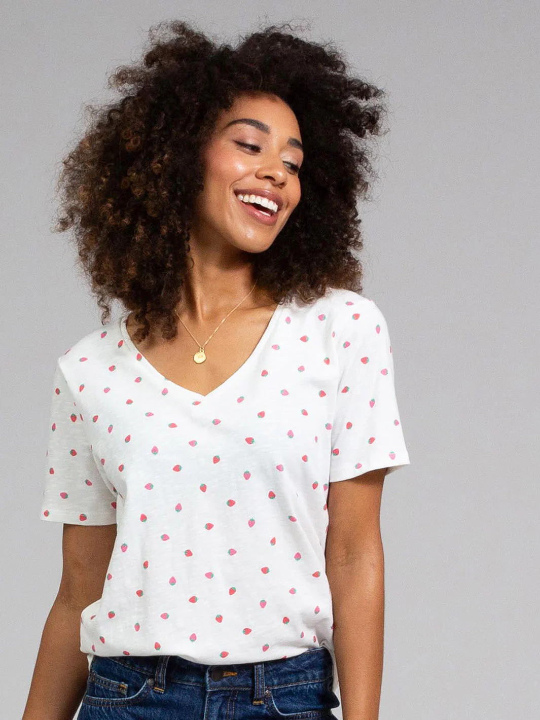 Sandford Slub-Jersey Shirt Berry Dot