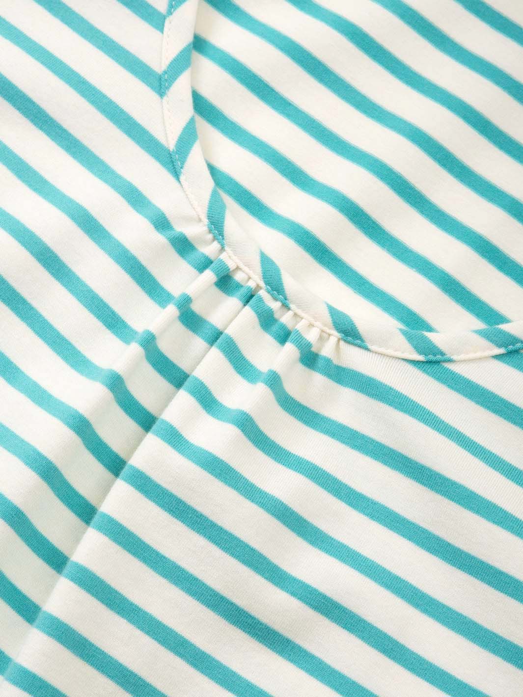 Seaborough Jersey Kleid Lagune Streifen - Image 6
