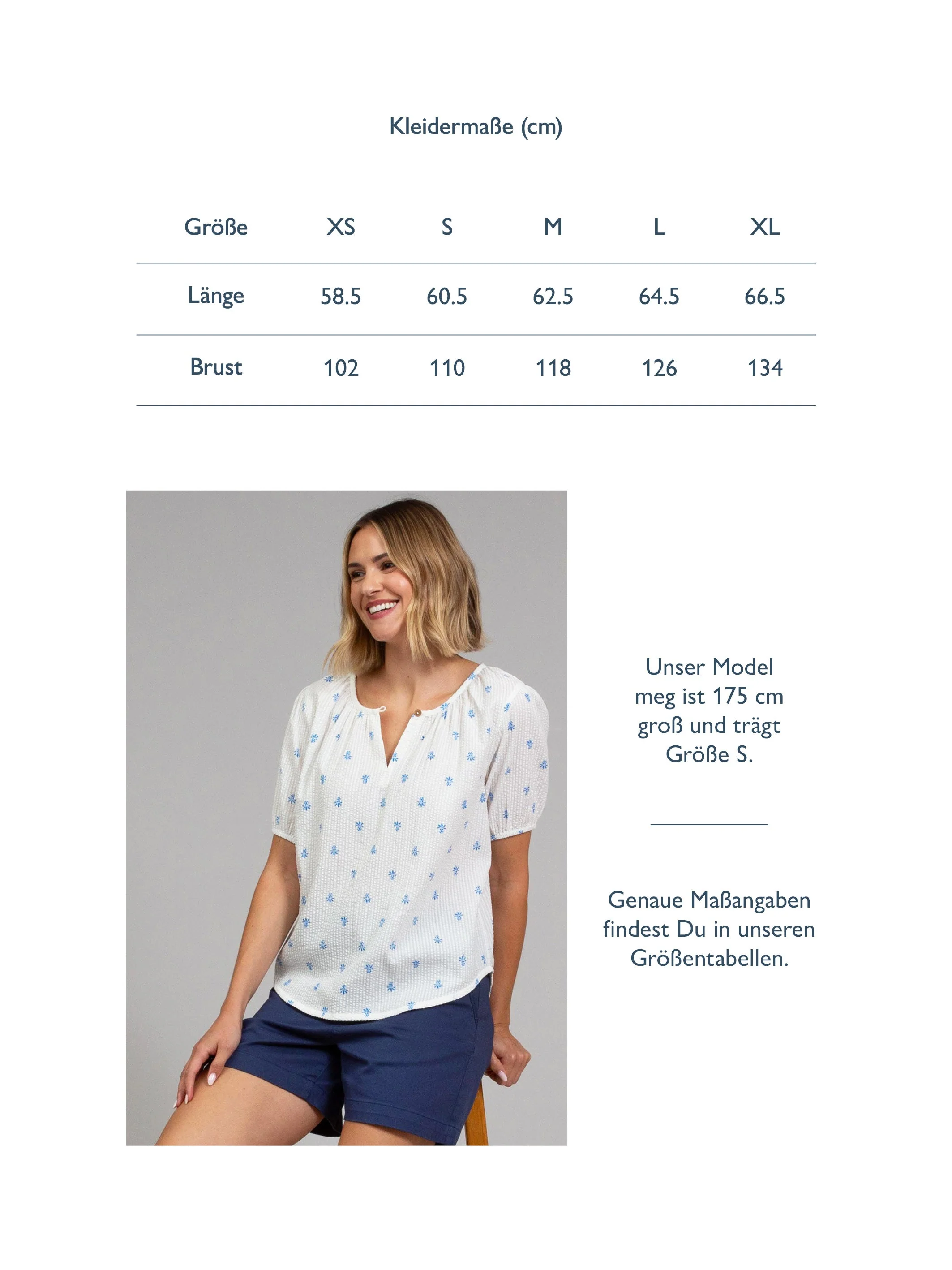 Tincleton Seersucker Bluse Ananaspünktchen - Image 7
