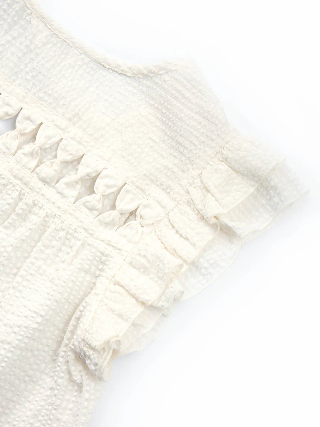 Turnworth Seersucker Bluse Naturweiß - Image 6