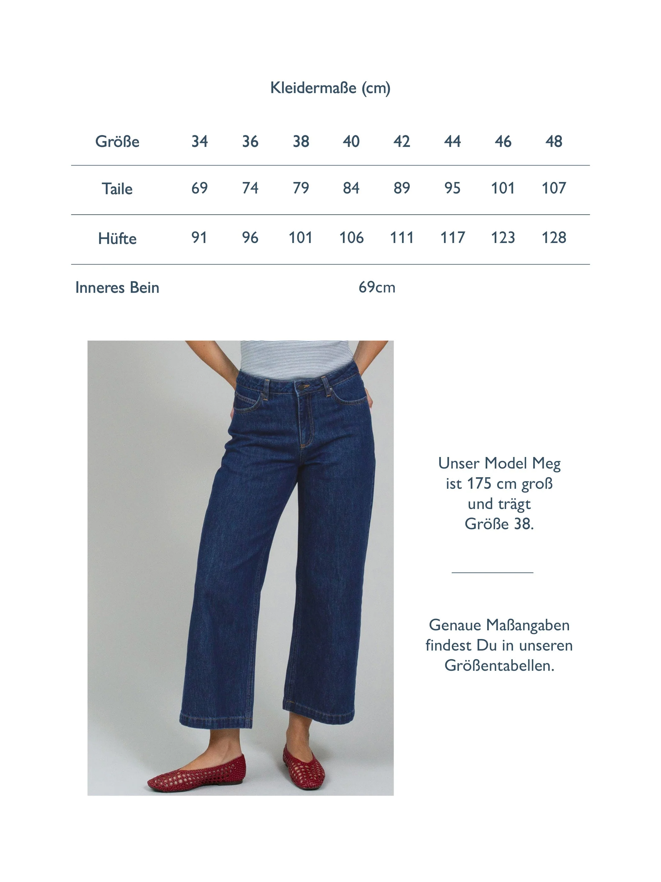 Wareham Weites Bein Ankle Grazer Jeans Rinse Wash - Image 7