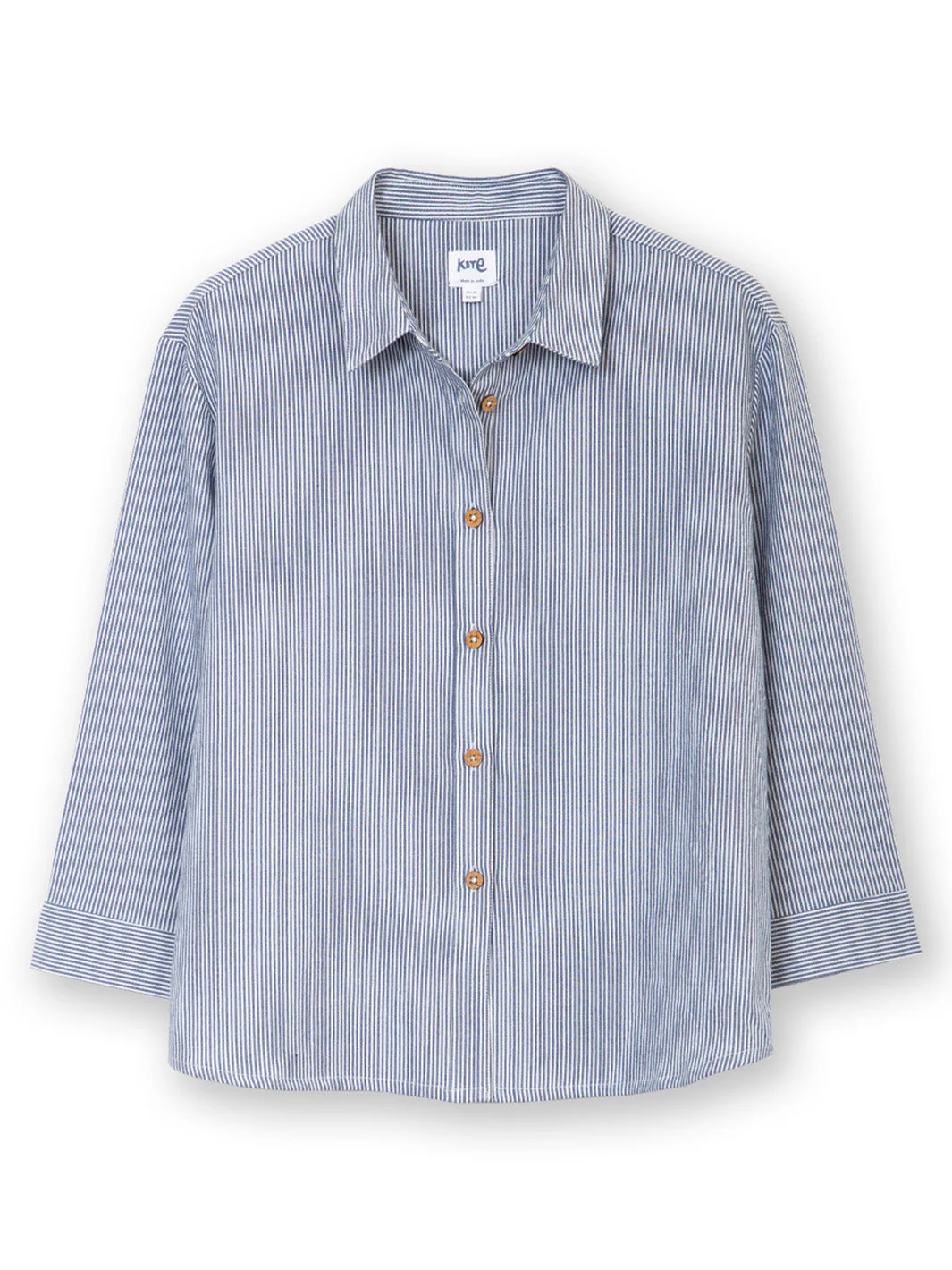 Whitmore Ticking Shirt 3/4 Ärmel - Image 2