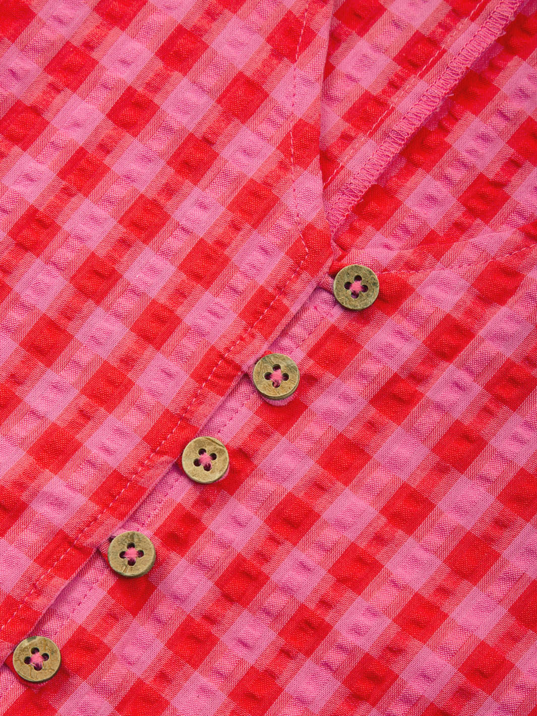 Worgret Seersucker Kleid Karomuster - Image 6